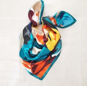 NWOT Multicolor Square Scarf